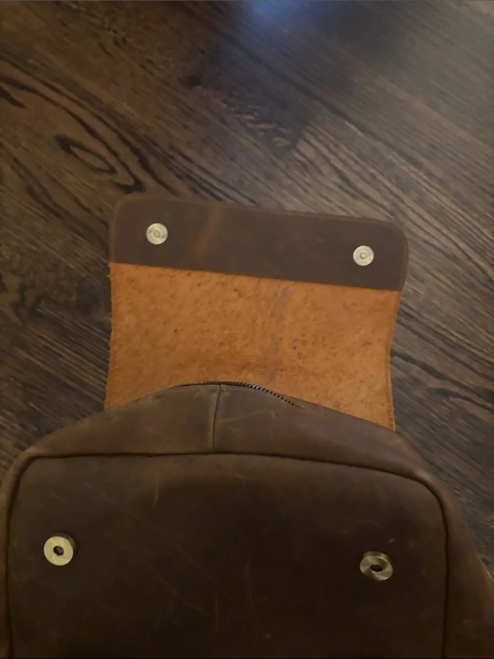 Brown Leather Backpack - Classic Men's Rucksack